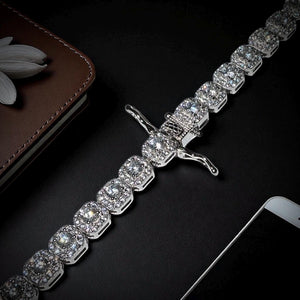Royal Azure Round-Cut Tennis Bracelet