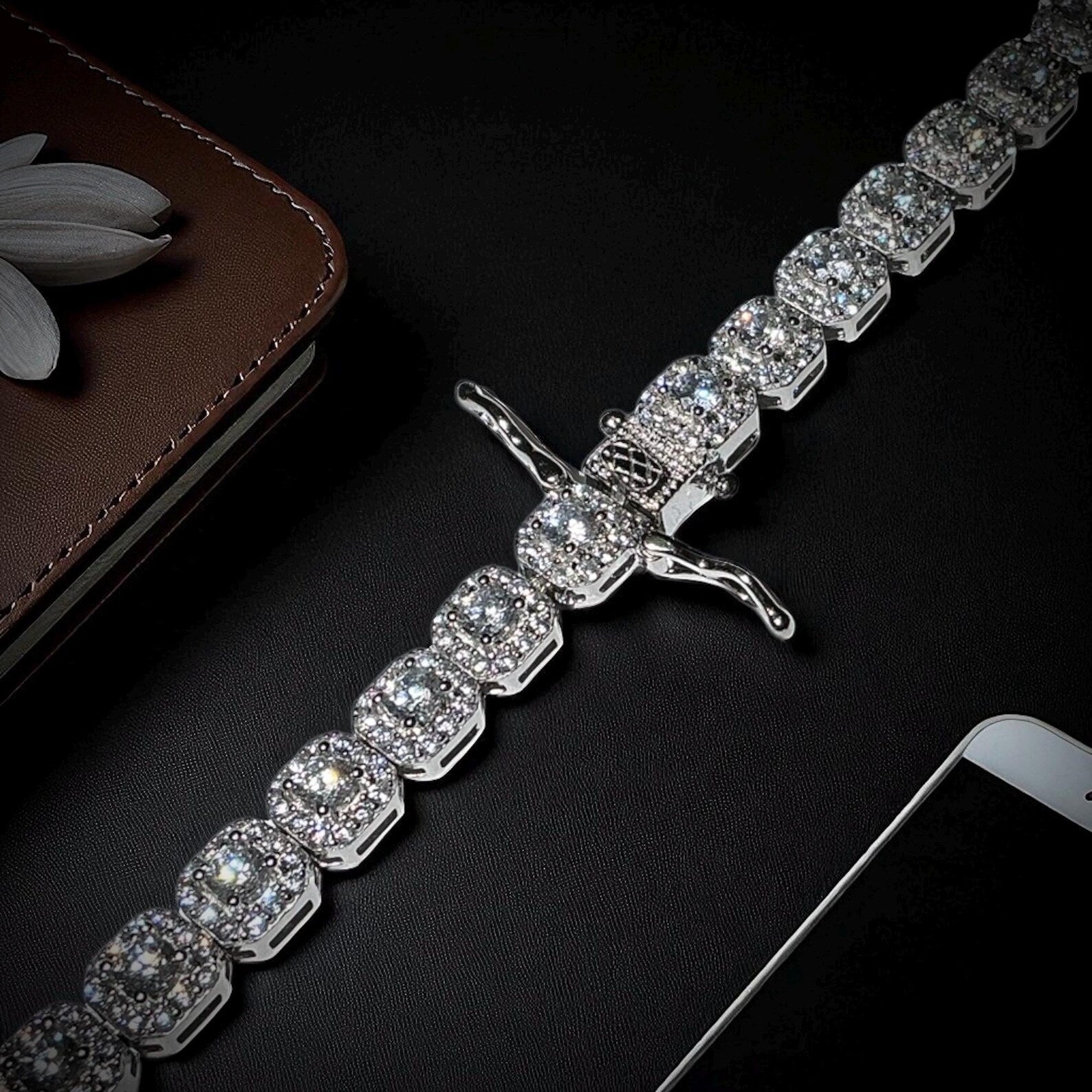 Royal Azure Round-Cut Tennis Bracelet