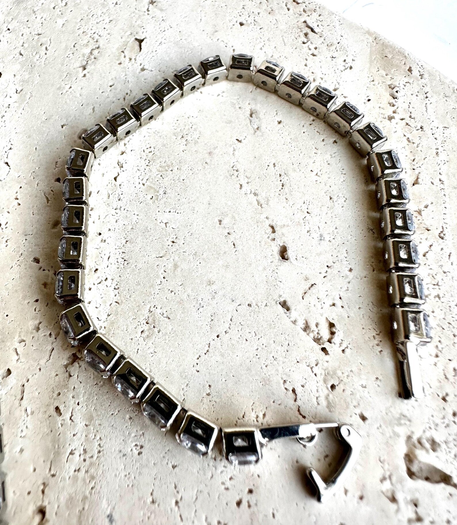 Azure Mosaic Tennis Bracelet