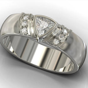 Men’s Trillion Cut Accent Band