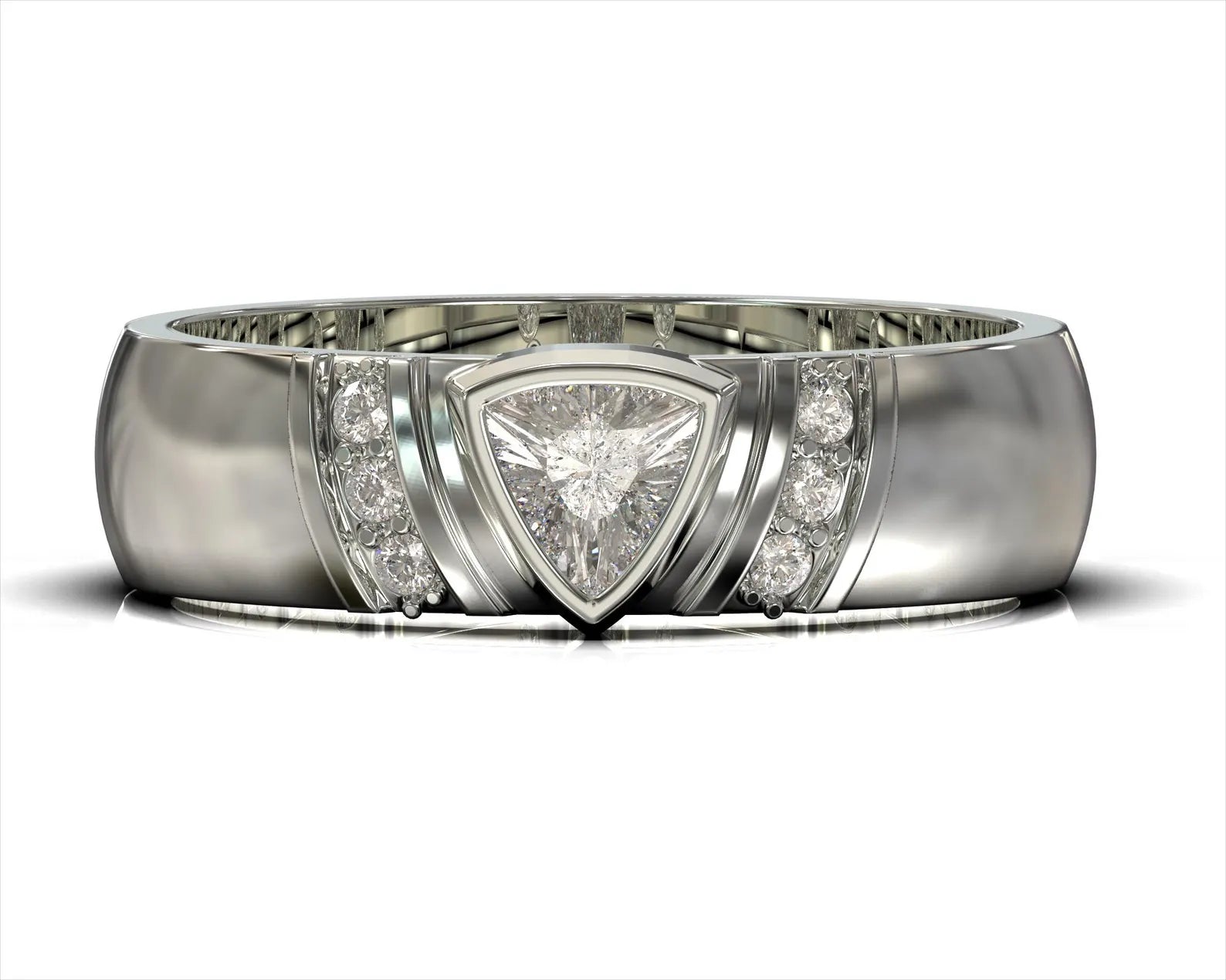 Men’s Trillion Cut Accent Band