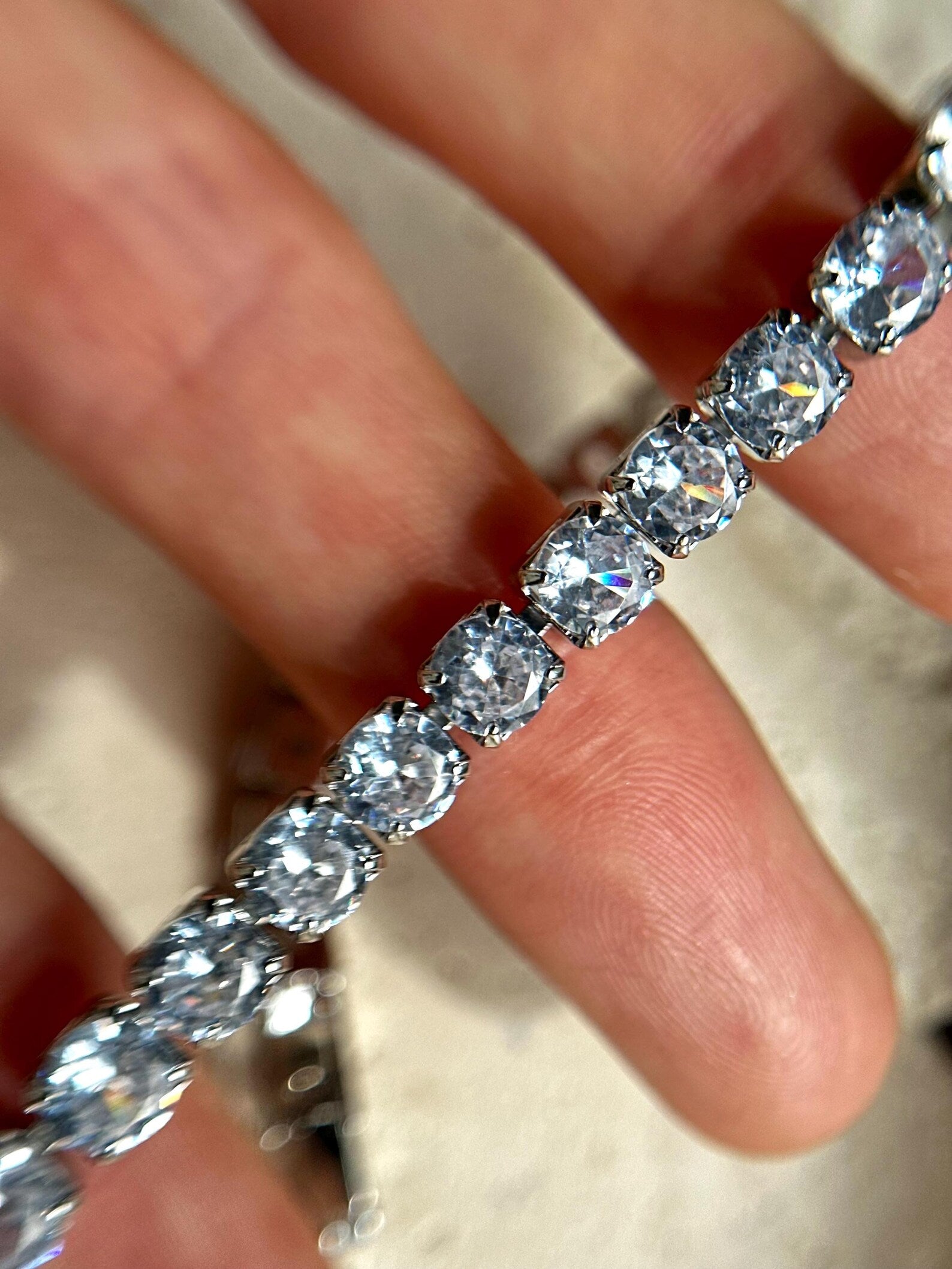 Azure Mosaic Tennis Bracelet