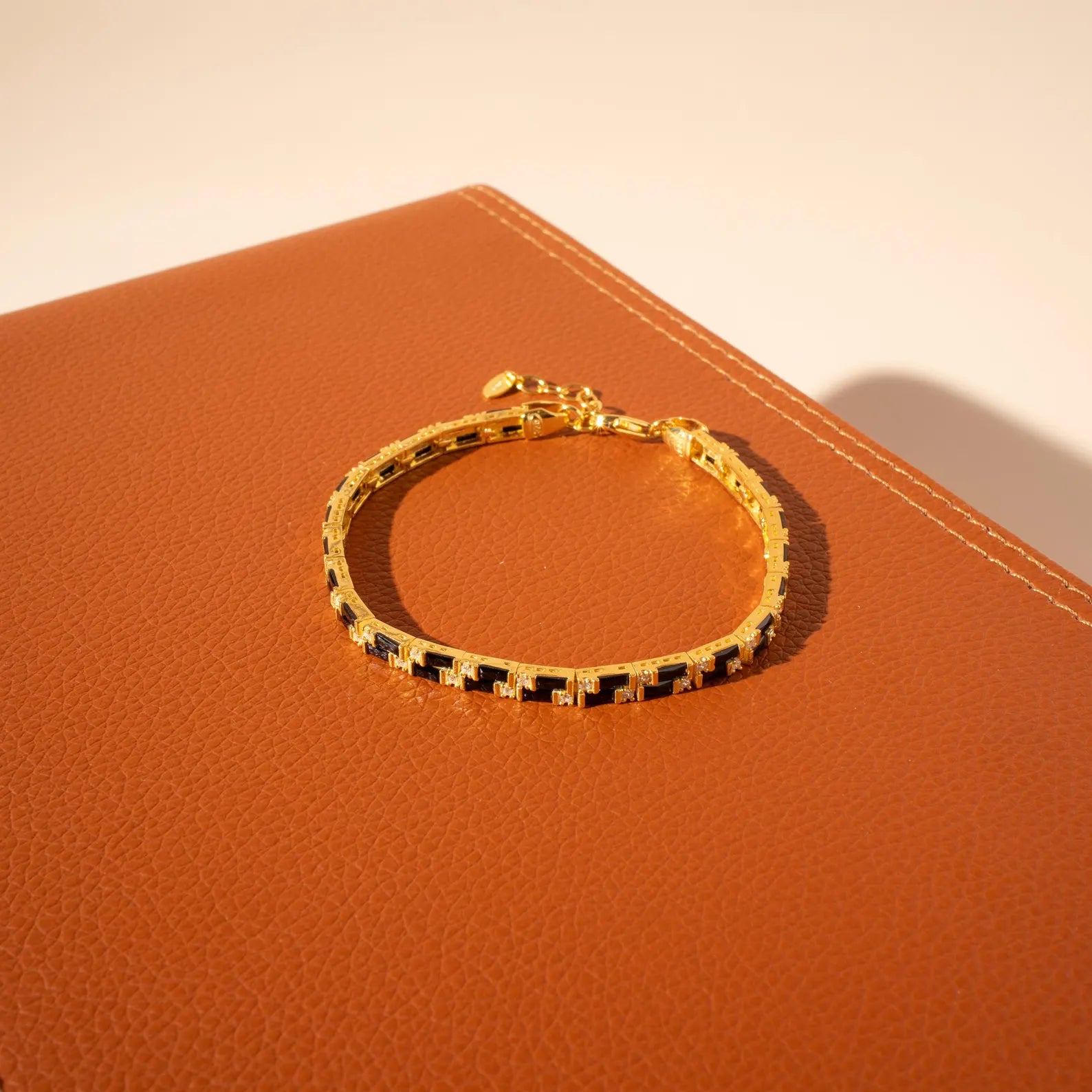 Azure Mosaic Tennis Bracelet