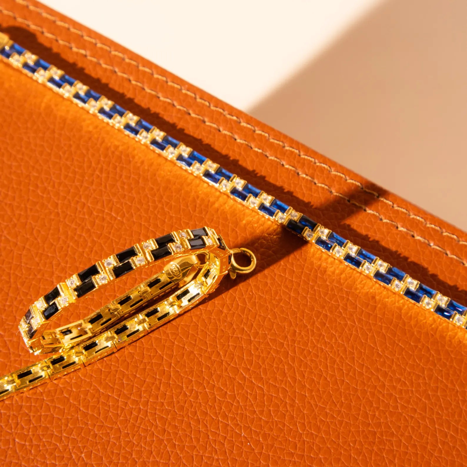 Azure Mosaic Tennis Bracelet