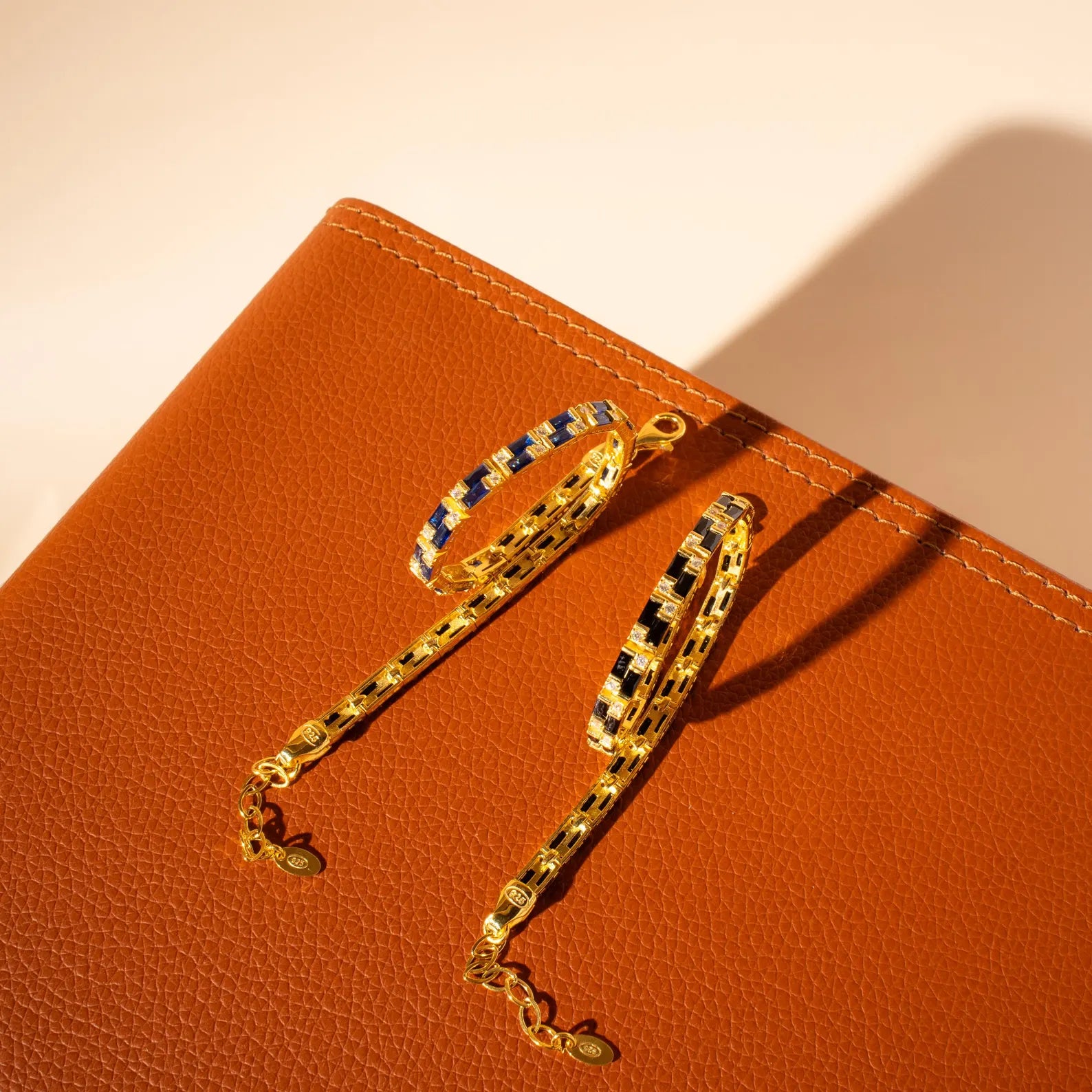 Azure Mosaic Tennis Bracelet