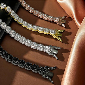 Royal Azure Round-Cut Tennis Bracelet