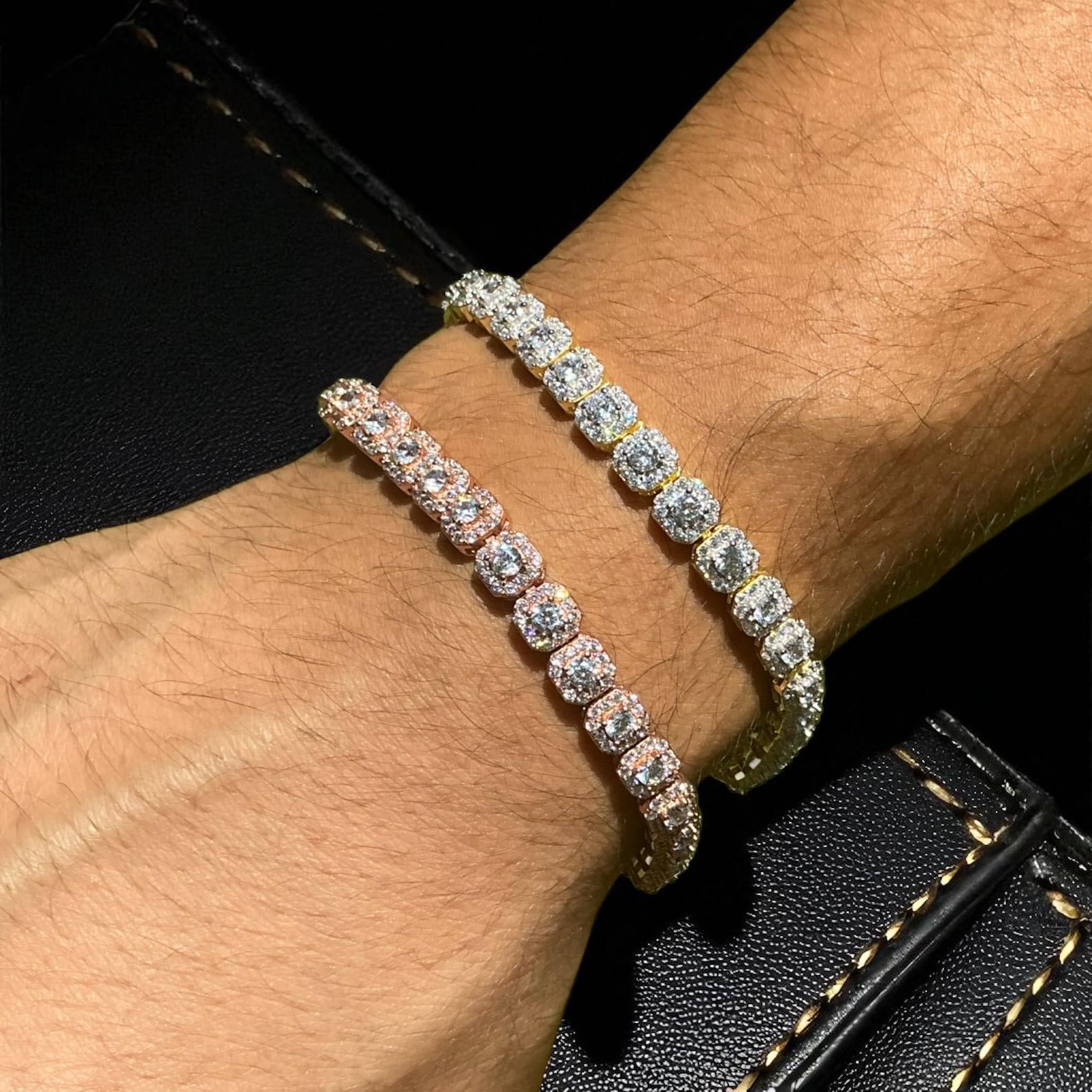 Royal Azure Round-Cut Tennis Bracelet