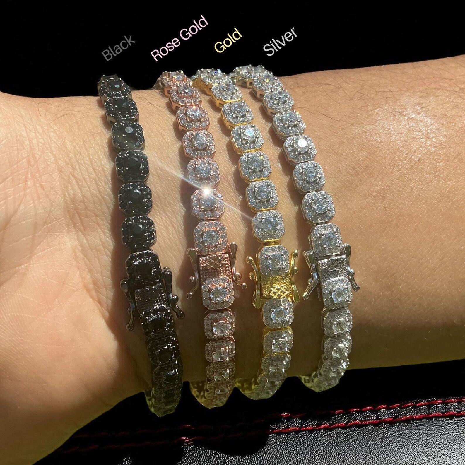 Royal Azure Round-Cut Tennis Bracelet