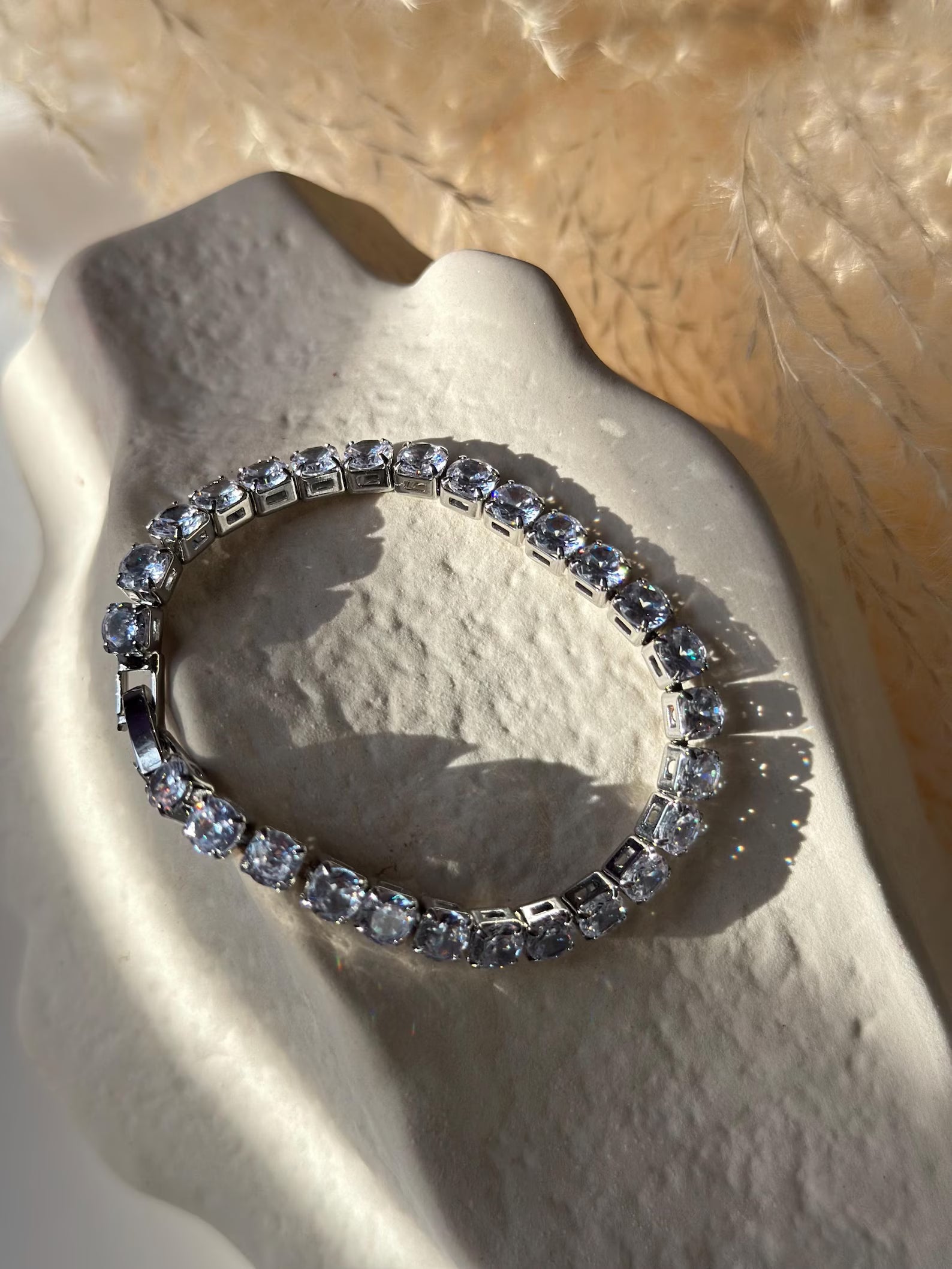 Azure Mosaic Tennis Bracelet