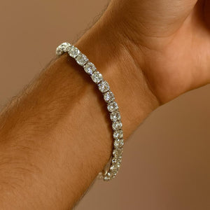 Azure Mosaic Tennis Bracelet