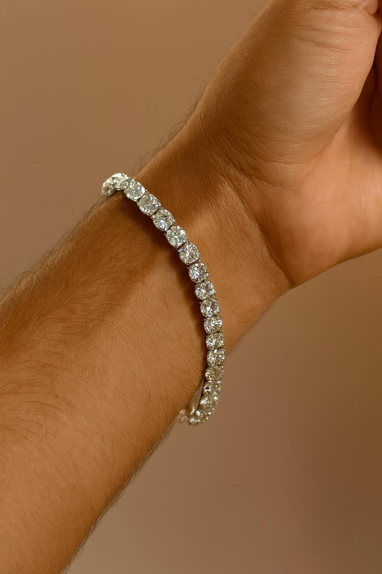 Azure Mosaic Tennis Bracelet