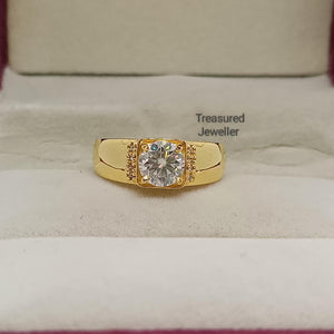 Men’s Round Cut Solitaire Ring