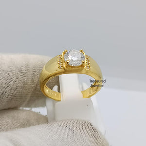 Men’s Round Cut Solitaire Ring