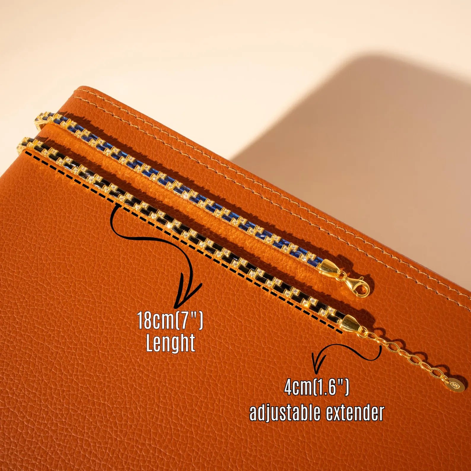 Azure Mosaic Tennis Bracelet