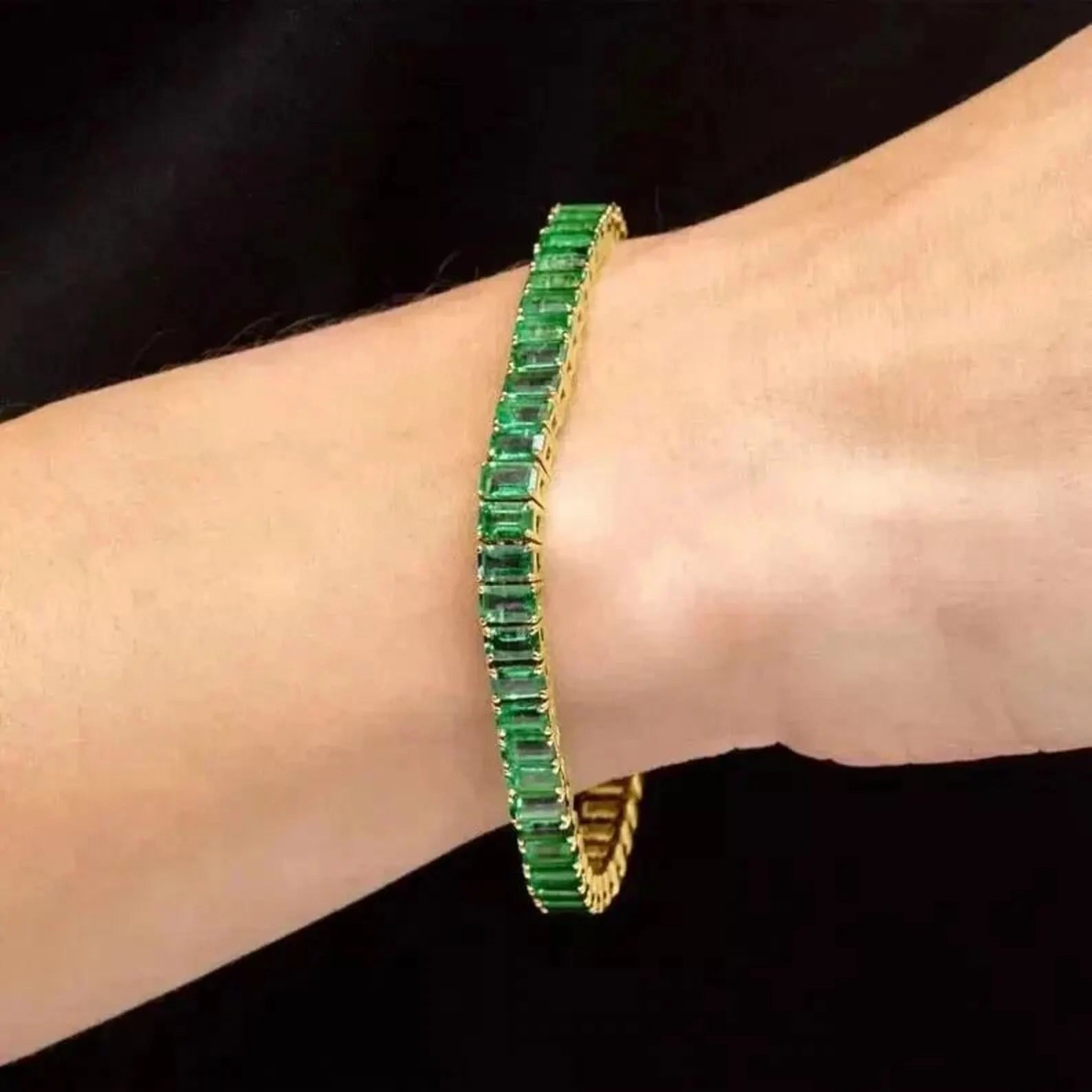 Men’s Emerald Green Verdant Tennis Bracelet