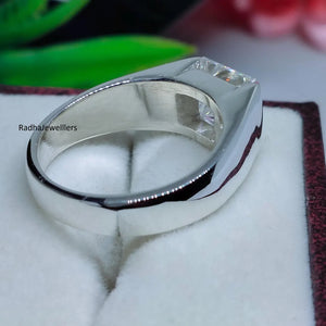 Men’s Princess Cut Cathedral Solitaire