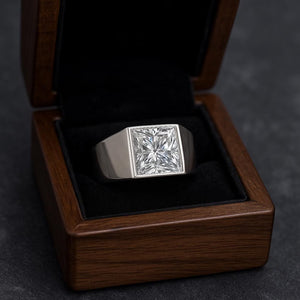 Men’s Princess Cut Solitaire Ring