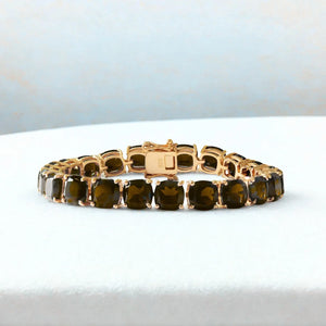 Earthbound Cushion Cut Tennis Bracelet