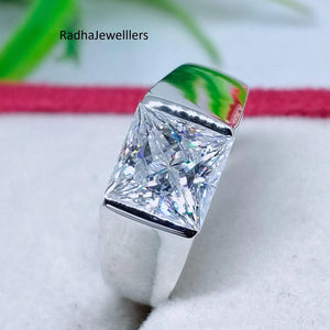 Men’s Princess Cut Cathedral Solitaire