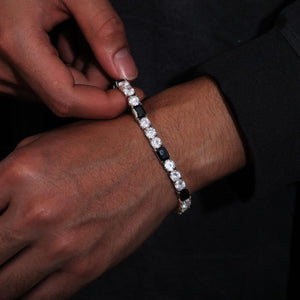 Men’s Monochrome Elite Alternating Tennis Bracelet