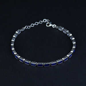 Cobalt Baguette Tennis Bracelet