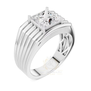 Men’s Grand Staircase Princess Cut Statement Band