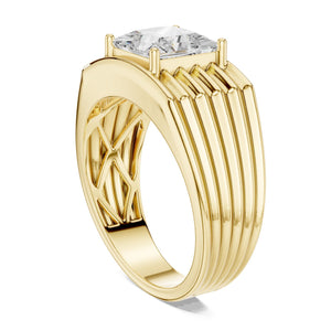 Men’s Grand Staircase Princess Cut Statement Band