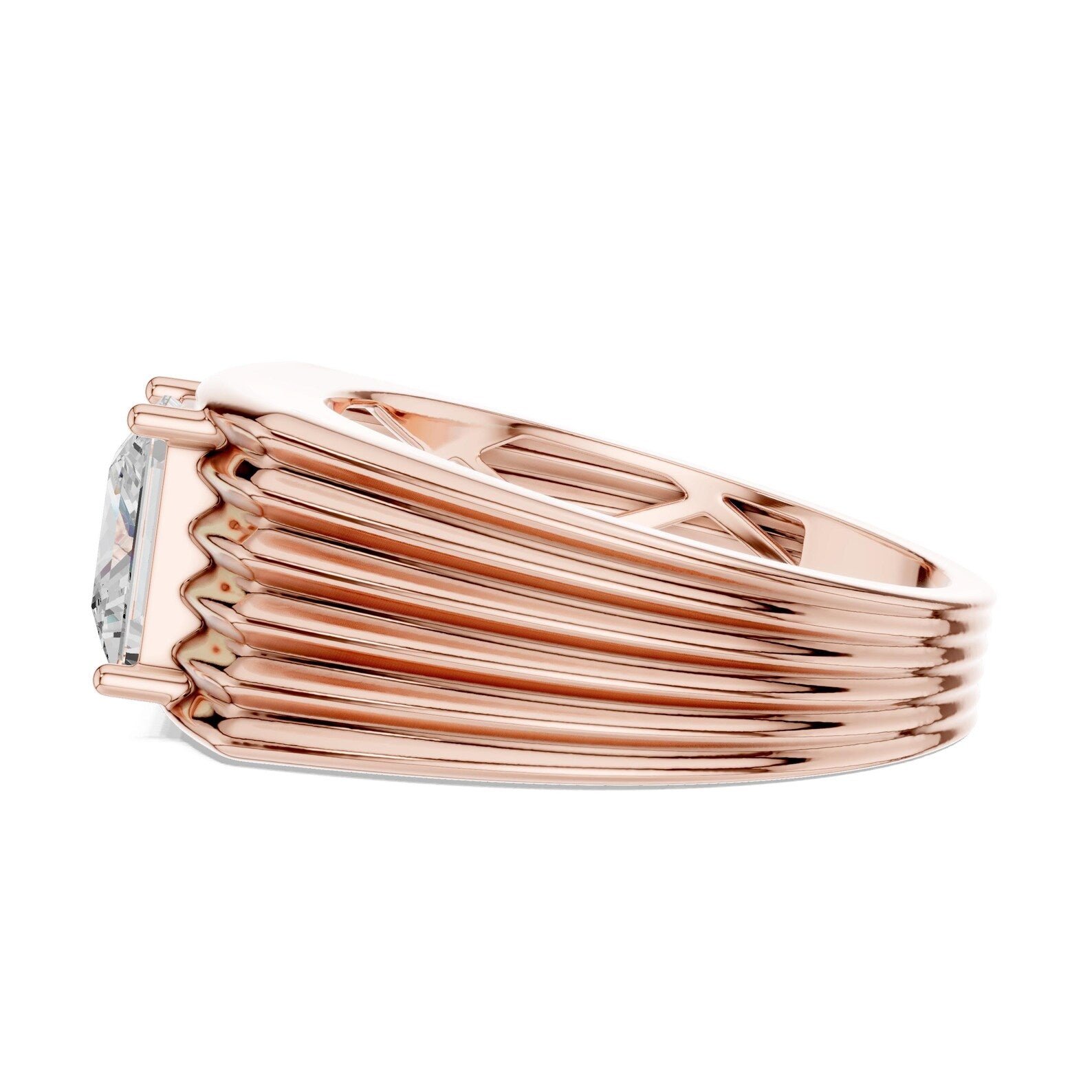 Men’s Grand Staircase Princess Cut Statement Band