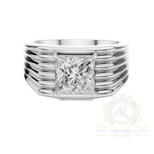 Men’s Grand Staircase Princess Cut Statement Band