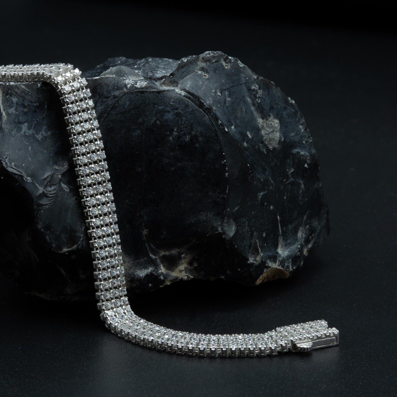 Grand Emerald Cut Infinite Tennis Bracelet