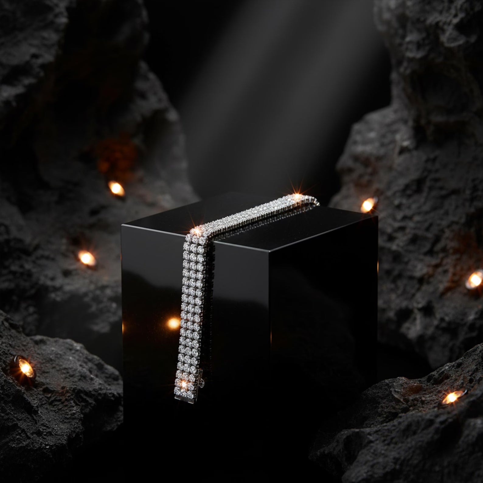 Grand Emerald Cut Infinite Tennis Bracelet