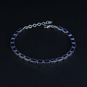 Cobalt Baguette Tennis Bracelet