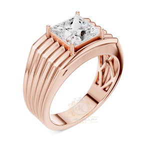 Men’s Grand Staircase Princess Cut Statement Band