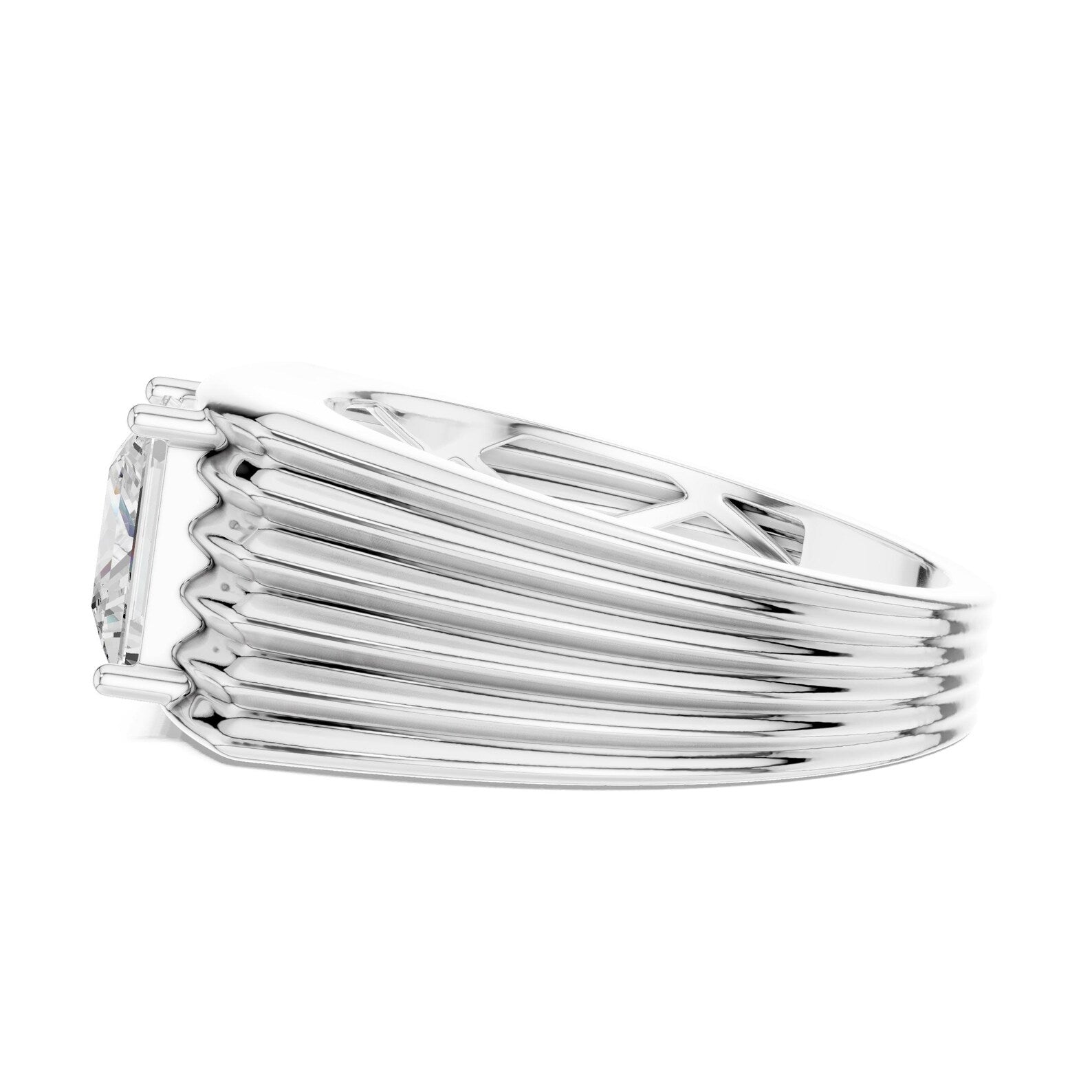 Men’s Grand Staircase Princess Cut Statement Band