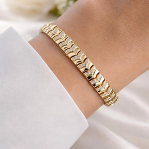 Chevron Glow Link Bracelet