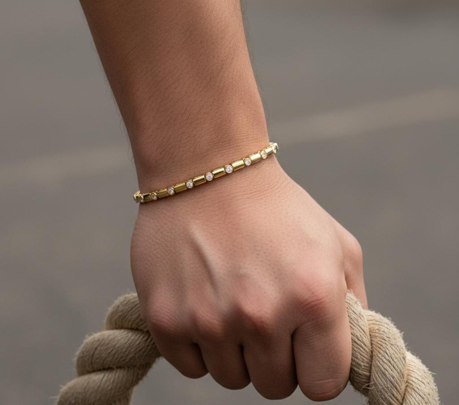 Horizon Alternating Tennis Bracelet