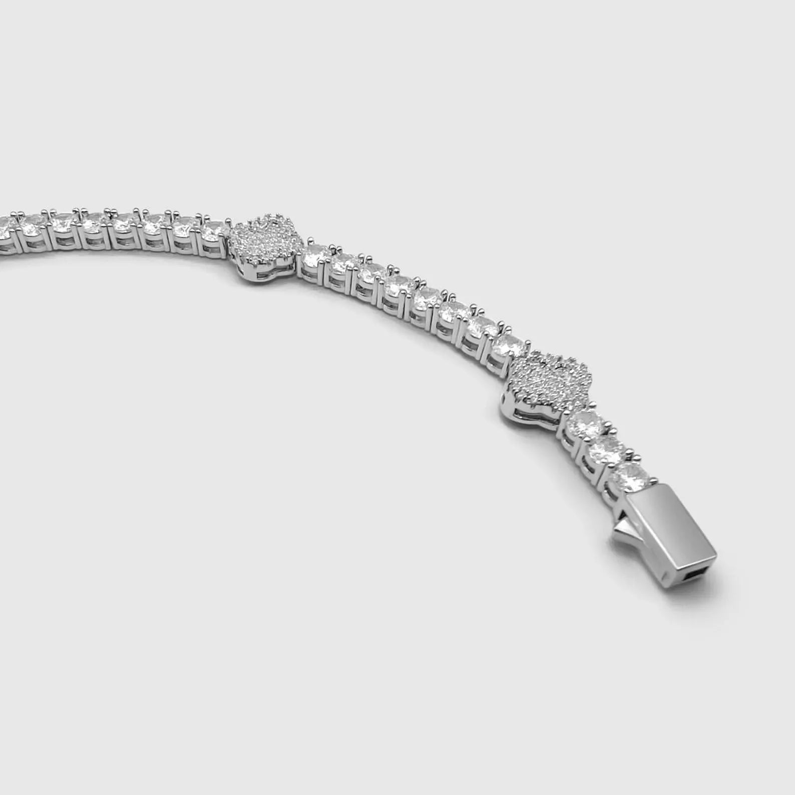 Lucky Clover Diamond Tennis Bracelet
