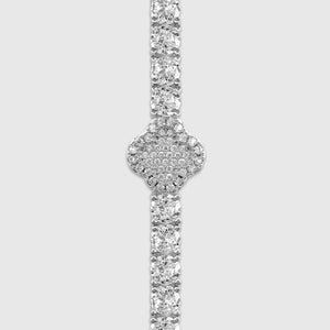 Lucky Clover Diamond Tennis Bracelet