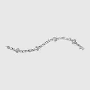 Lucky Clover Diamond Tennis Bracelet