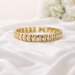 Chevron Glow Link Bracelet