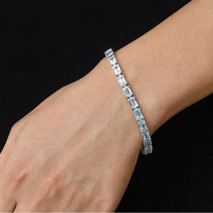 Azure Mosaic Tennis Bracelet