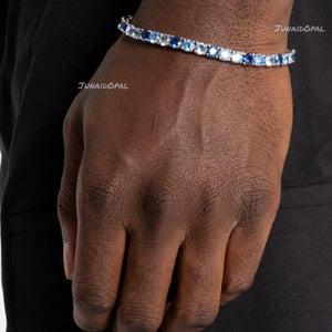 Ocean Gradient Ombré Sapphire Tennis Bracelet