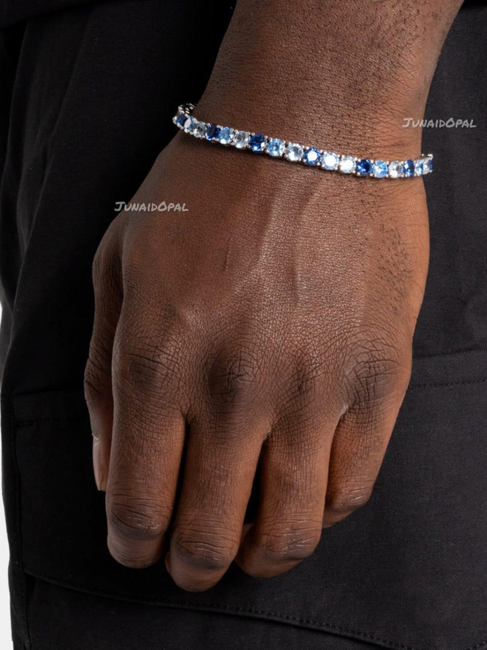 Ocean Gradient Ombré Sapphire Tennis Bracelet