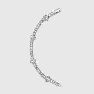 Lucky Clover Diamond Tennis Bracelet