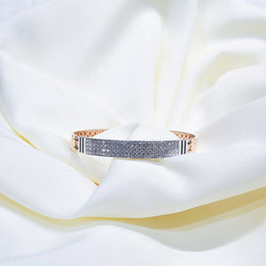 Obsidian Stripe Pavé Executive Bangle