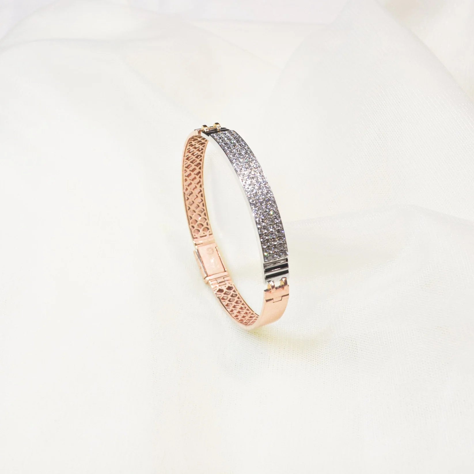 Obsidian Stripe Pavé Executive Bangle