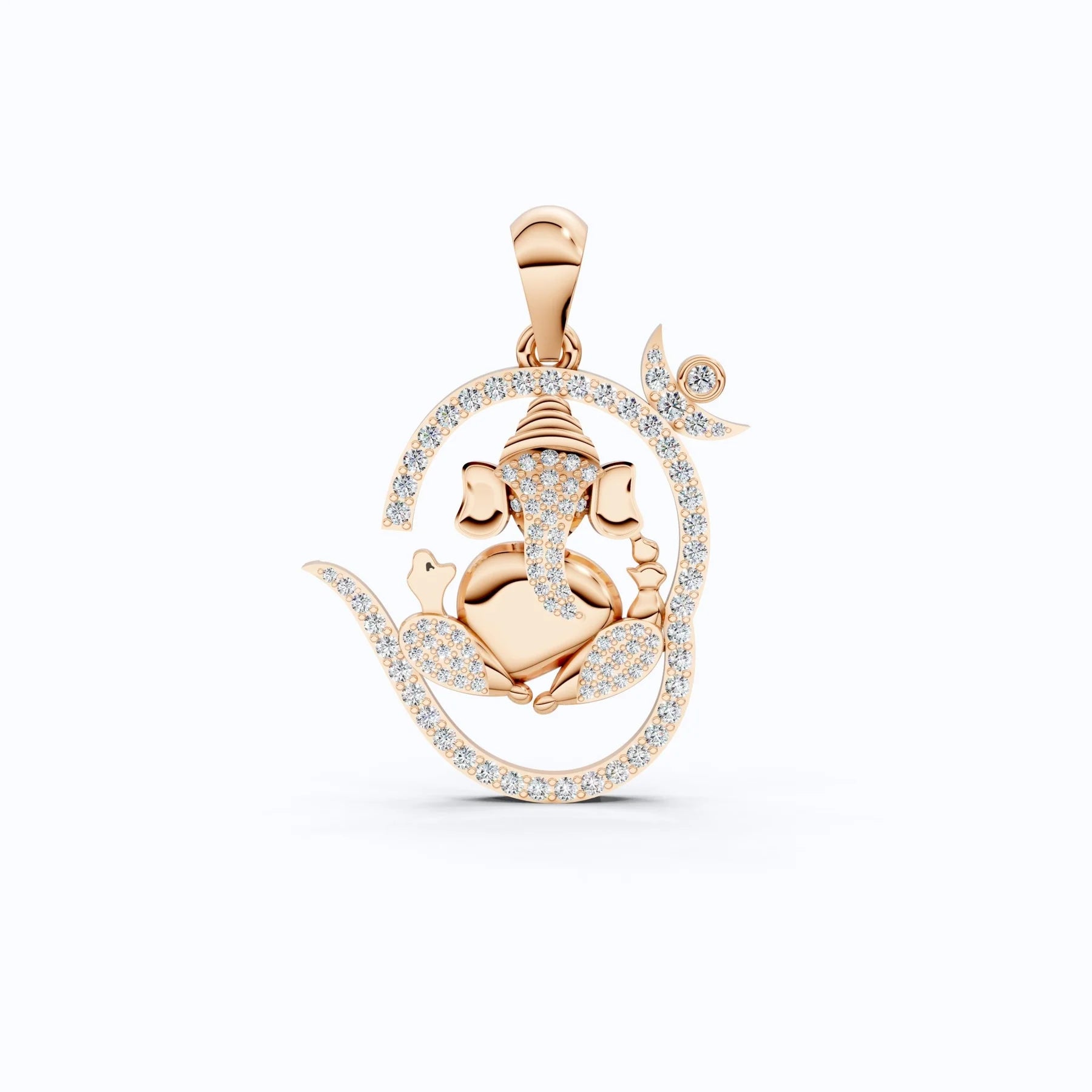 Ganesha Om Pavé Serenity Pendant
