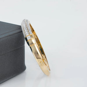 Royal Roman Pavé Architectural Bangle