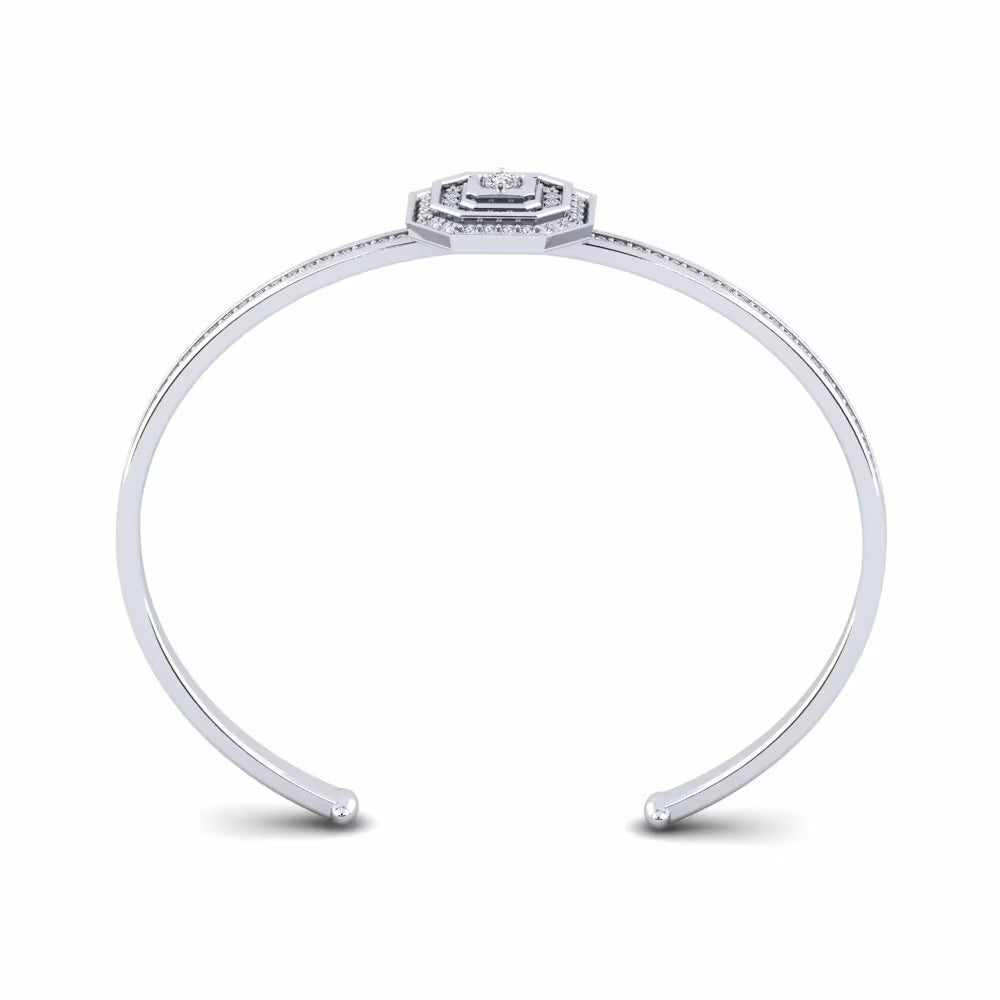 Empire Octagon Pavé Statement Cuff