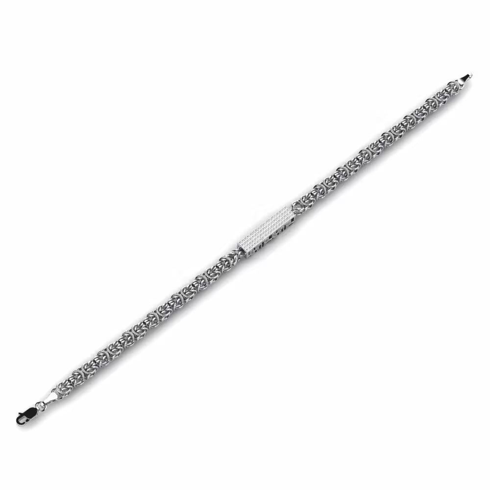 Byzantine Frost Pavé Bar Bracelet